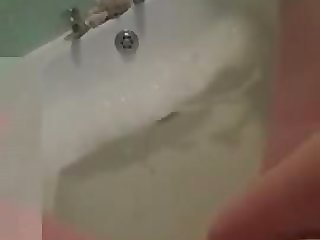 Chubby teen fingers in the bath - Barely Legal