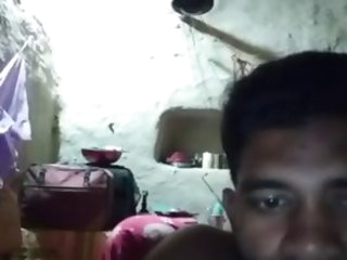 indian couple playing on webcam